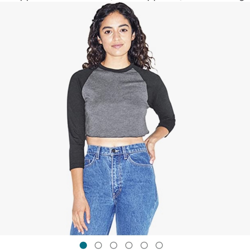 American apparel cropped raglan top - Picture 2 of 6